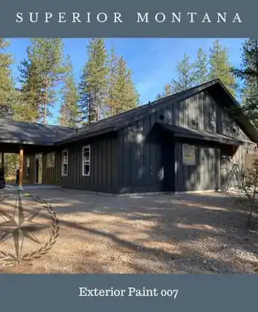 The Superior, Montana exterior repaint in progress