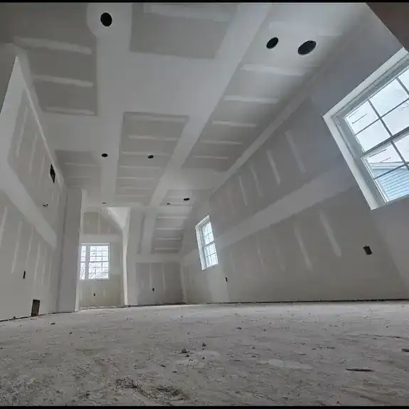 Interior at the framing and drywall stage