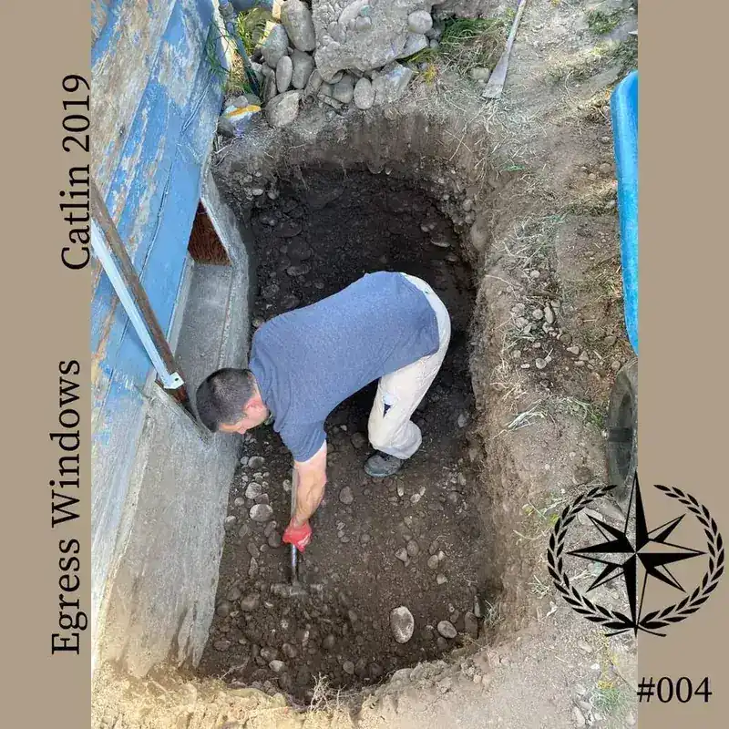 The well dug out to depth ready for the new opening