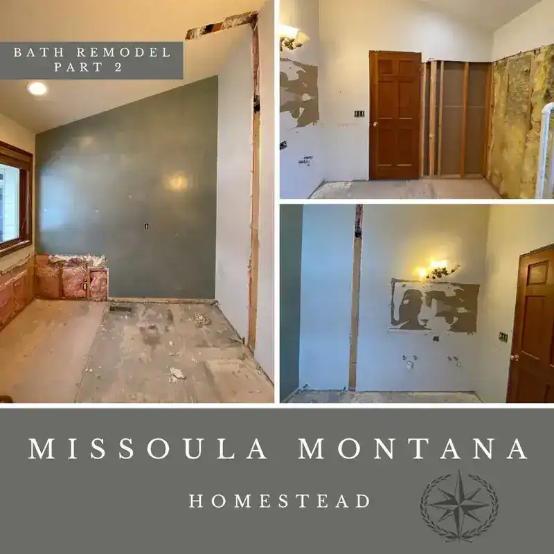 Stripped back to studs and subfloor during a restoration