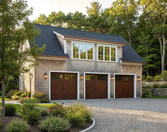 Carriage-house garage with an apartment above