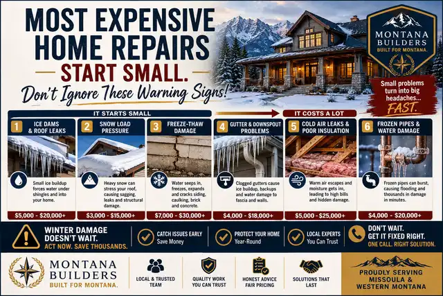 Most expensive home repairs start small, infographic